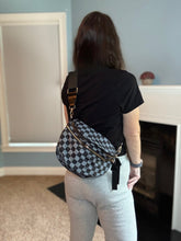 Load image into Gallery viewer, Roni - Nylon Crossbody - Black + Grey

