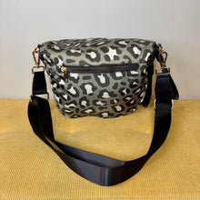 Load image into Gallery viewer, The Roni Nylon Crossbody - Animal Print Grey

