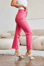 Load image into Gallery viewer, RFM Crop Dylan Full Size Tummy Control High Waist Raw Hem Jeans
