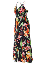 Load image into Gallery viewer, Crisscross Printed Surplice Cami Dress
