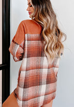 Load image into Gallery viewer, Plaid Button Up Long Sleeve Jacket
