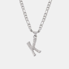 Load image into Gallery viewer, Titanium Steel Letter Pendant Necklace
