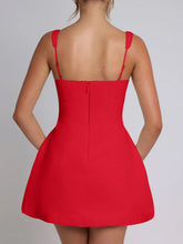 Load image into Gallery viewer, Devine Square Neck Wide Strap Mini Dress
