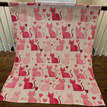 Load image into Gallery viewer, Blanket - Valentine’s Day - Cats
