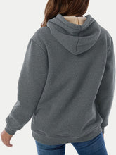 Load image into Gallery viewer, Drawstring Long Sleeve Hoodie with Kangaroo Pocket
