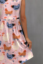 Load image into Gallery viewer, Printed Round Neck Sleeveless Dress
