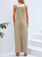 Load image into Gallery viewer, Full Size Square Neck Wide Strap Overalls
