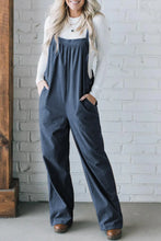 Load image into Gallery viewer, Square Neck Wide Strap Overalls
