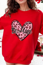 Load image into Gallery viewer, Valentine's Day BE MINE Heart Long Sleeve Sweatshirt
