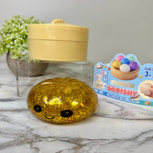 Load image into Gallery viewer, Squishy Toy - Viral Dumpling, Slow Rise Glitter - Gold
