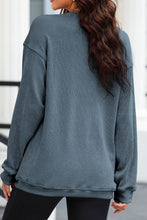 Load image into Gallery viewer, Glitter Ghost Round Neck Long Sleeve Sweatshirt
