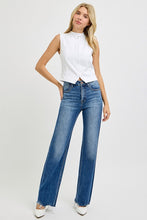 Load image into Gallery viewer, RISEN Tummy Control High Rise Raw Cut Jeans
