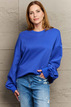 Load image into Gallery viewer, Full Size Round Neck Long Sleeve Sweatshirt
