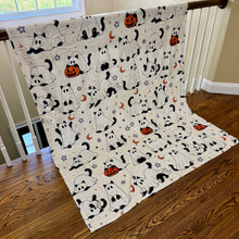 Load image into Gallery viewer, Blanket Halloween #4 - Ghost Cats - PREORDER ends 7/25
