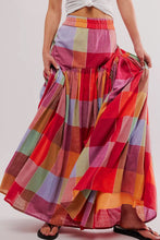 Load image into Gallery viewer, Color Block Elastic Waist Maxi Skirt
