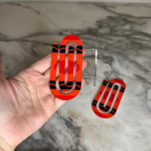 Load image into Gallery viewer, Jumbo Paperclip - Red Crayon

