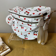 Load image into Gallery viewer, The Roni Nylon Crossbody - Cherry on White
