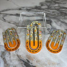Load image into Gallery viewer, Jumbo Paperclip - Sunset Yellow/Orange
