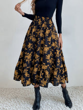 Load image into Gallery viewer, Printed Elastic Waist Midi Skirt
