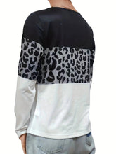 Load image into Gallery viewer, Crisscross Color Block Long Sleeve T-Shirt
