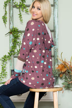 Load image into Gallery viewer, Celeste Full Size Polka Dot Drawstring Hoodie
