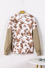 Load image into Gallery viewer, Printed Dropped Shoulder Long Sleeve Blouse
