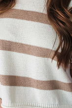 Load image into Gallery viewer, Striped Round Neck Short Sleeve Knit Top
