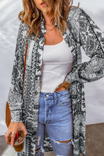 Load image into Gallery viewer, Printed Button Up Long Sleeve Cardigan
