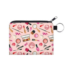 Load image into Gallery viewer, Mini Pouch - Makeup Lipstick Eye Shadow on Pink
