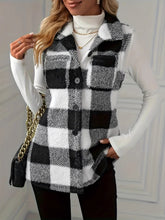 Load image into Gallery viewer, Plaid Button Up Vest Coat
