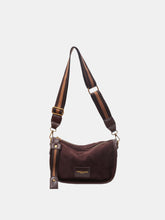 Load image into Gallery viewer, Suede Adjustable Strap Shoulder Bag
