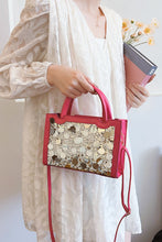 Load image into Gallery viewer, PU Leather Sequin Handbag
