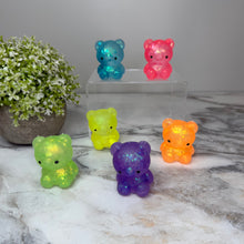 Load image into Gallery viewer, Figurine Silicone Squishy Toy - Glitter Gummy Bear
