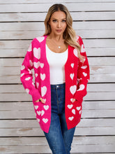 Load image into Gallery viewer, Angel Wings Heart Open Front Long Sleeve Cardigan
