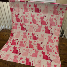 Load image into Gallery viewer, Blanket - Valentine’s Day - Cats
