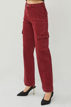 Load image into Gallery viewer, RISEN Full Size High Rise Wide Leg Cargo Jeans
