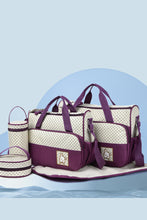 Load image into Gallery viewer, Oxford Cloth Contrast 4 Piece Bag Set
