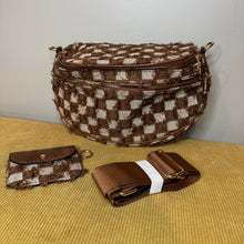 Load image into Gallery viewer, The Roni Nylon Crossbody - Checkered Denim - PREORDER ends 12/2
