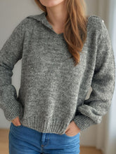 Load image into Gallery viewer, Collared Neck Long Sleeve Sweater
