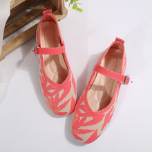 Load image into Gallery viewer, Printed Round Toe Flat Slip-Ons
