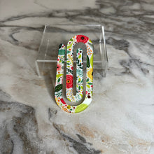 Load image into Gallery viewer, Jumbo Paperclip - White Background Floral
