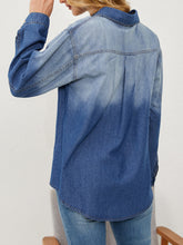 Load image into Gallery viewer, Button Up Long Sleeve Denim Jacket
