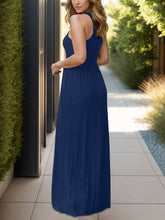 Load image into Gallery viewer, Full Size Grecian Neck Dress with Pockets
