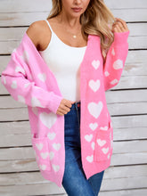 Load image into Gallery viewer, Angel Wings Heart Open Front Long Sleeve Cardigan
