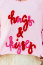 Load image into Gallery viewer, Valentine’s Day HUG AND KISSES Round Neck Sweatshirt
