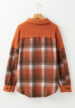 Load image into Gallery viewer, Plaid Button Up Long Sleeve Jacket
