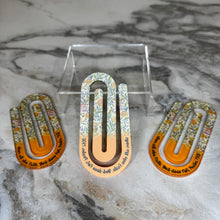 Load image into Gallery viewer, Jumbo Paperclip - Sunset Yellow/Orange
