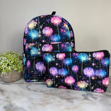 Load image into Gallery viewer, Mini Backpack, Pouch, &amp; Mini Pouch Bundled Set - Rainbow Dandelion

