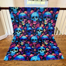 Load image into Gallery viewer, Blanket Halloween #25 - Rainbow Skull - PREORDER ends 7/25
