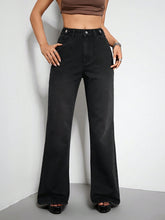 Load image into Gallery viewer, High Waist Straight Jeans
